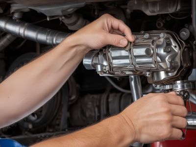Catalytic converter inspection and replacement service with specialized diagnostic equipment