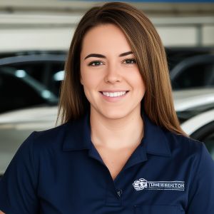 Service advisor Sarah Johnson providing excellent customer service and estimates