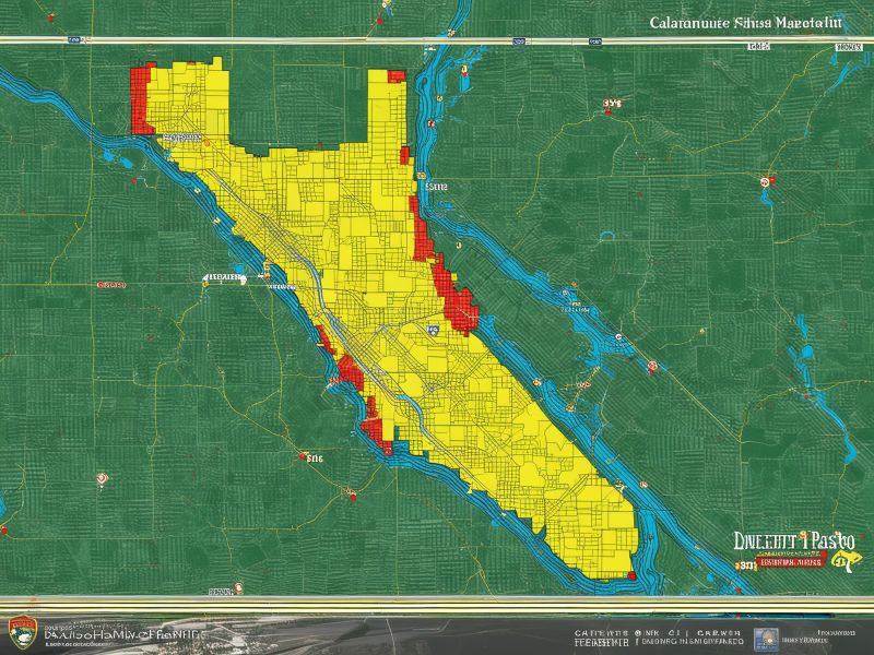 Map showing Calautti Muffler service area coverage throughout Pasco County Florida